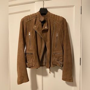 🍓All Saints | Suede Moto Jacket